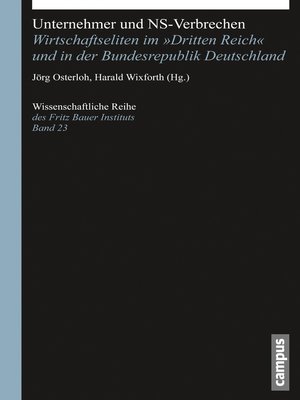 cover image of Unternehmer und NS-Verbrechen
